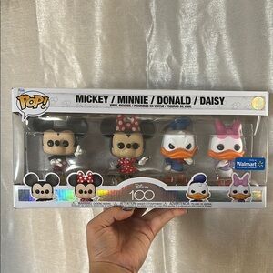 Funko Pop! Disney 100 Mickey, Minnie, Donald & Daisy Vinyl Figures